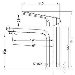 Змішувач для умивальника Koer KB-10031-07 (KR5432) KR5432 фото