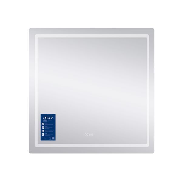 Дзеркало Qtap Mideya 800x800 з LED-підсвічуванням Touch, з антизапотіванням, димером QT2078NCF8080W QT2078NCF8080W фото