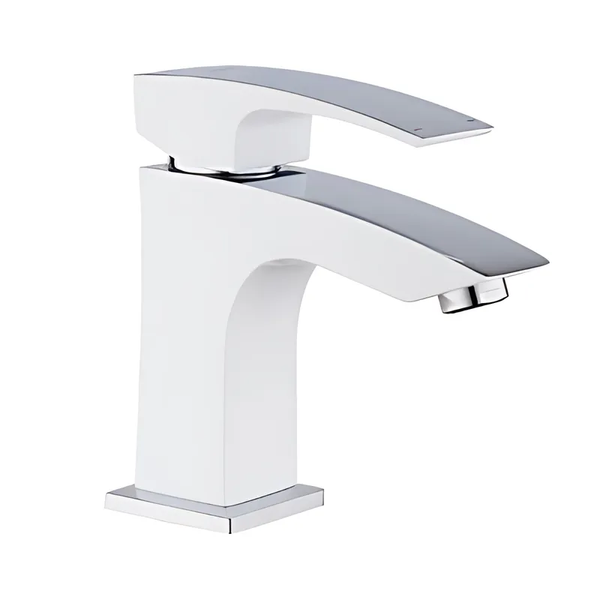 Змішувач для умивальника Koer KB-10007-04 (Колір хром+білий) (KR5149) KR5149 фото
