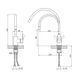 Змішувач для кухні Lidz Vida 015F3 з гнучким виливом (k35) LDVID015F3GRE43356 Grey SD00049479 фото 3