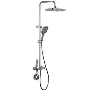 Душова колона зі змішувачем Mixxus Premium MARLIN 009-J GRAPHITE з кнопкою перемикання, 4 режими (MI6831) MI6831 фото