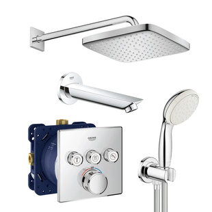 Душова система прихованого монтажу з термостатом Grohe Grohtherm SmartControl New Tempesta 250 (UA26415SC2) UA26415SC2 фото