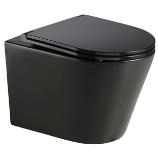Унітаз підвісний Mixxus Premium Bevel-0301-R Black 515x355x365mm, система змиву RIMLESS (MP6471) MP6471 фото