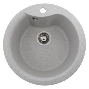 Гранітна мийка для кухні Platinum 480 TURAS матова Топаз 480TURAS_Topaz фото