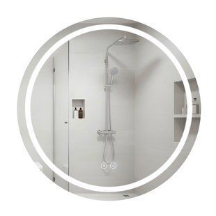 Дзеркало Qtap Mideya R800 з LED-підсвічуванням Touch, з антизапотіванням, димером QT2078NCR8080W QT2078NCR8080W фото