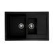 Гранітна мийка для кухні Platinum 7850W TOSKANA матова Чорний металік 7850W-TOSKANA_BlackMetall фото 1