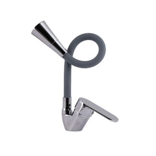 Змішувач для кухні Lidz Tani 008F3 з гнучким виливом (k40) LDTAN008F3GCR39507 Grey / Chrome SD00045611 фото