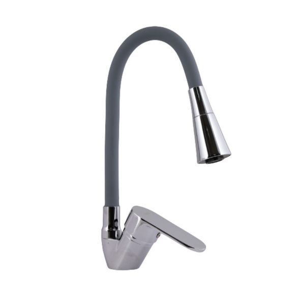 Змішувач для кухні Lidz Tani 008F3 з гнучким виливом (k40) LDTAN008F3GCR39507 Grey / Chrome SD00045611 фото