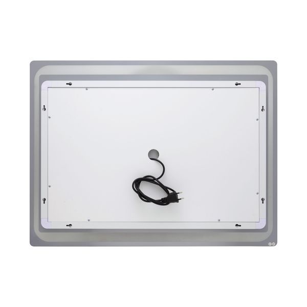 Дзеркало Qtap Mideya 800х600 з LED-підсвічуванням Touch, з антизапотіванням, з годинником, димером QT2078NCF8060W QT2078NCF8060W фото