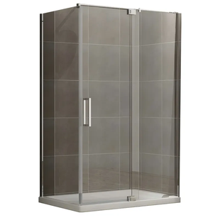 Душова кабіна без піддону Koer SR SC02-100x80x200-TR-01 прозоре скло Easy Clean 8мм, хром (KR5355) KR5355 фото