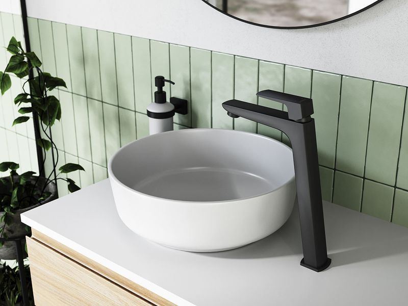 Змішувач для умивальника Ferro Vitto Verdeline Black BVI2LVLBL BVI2LVLBL фото