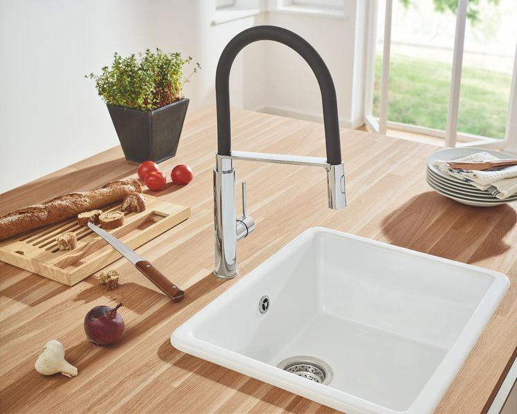 Змішувач для кухні з гнучким виливом Grohe Concetto new (31491000) 31491000 фото