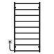 Рушникосушарка електрична Ladder П9 500х1000 Deffi нержавіюча сталь (Чорний, JD03, Ліве підключення) C.LK.100.50.9.E.B.L.1 фото 1