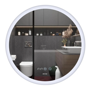Дзеркало Mixxus PLAIN MC10-60 з Led Touch, Anti-fog, димером, регулятором яскравості, годинником (MI6013) MI6013 фото