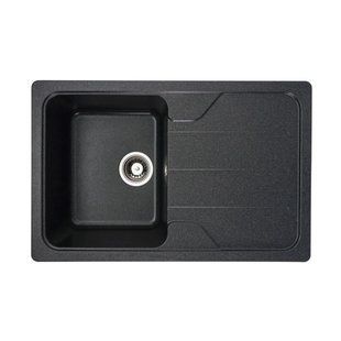 Гранітна мийка для кухні Platinum 7850 VERONA матова Антрацит 7850VERONA_Anthracite фото