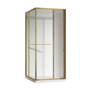 Душова кабіна без піддону Koer SR SC09-90x90x200-L-TR-12 прозоре скло Easy Clean 6мм Матове золото (KR5684) KR5684 фото