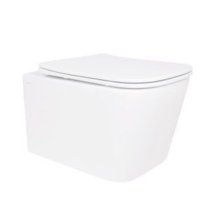 Унітаз підвісний Qtap Crow безобідковий з сідінням Soft-close QT05335171W QT05335171W фото