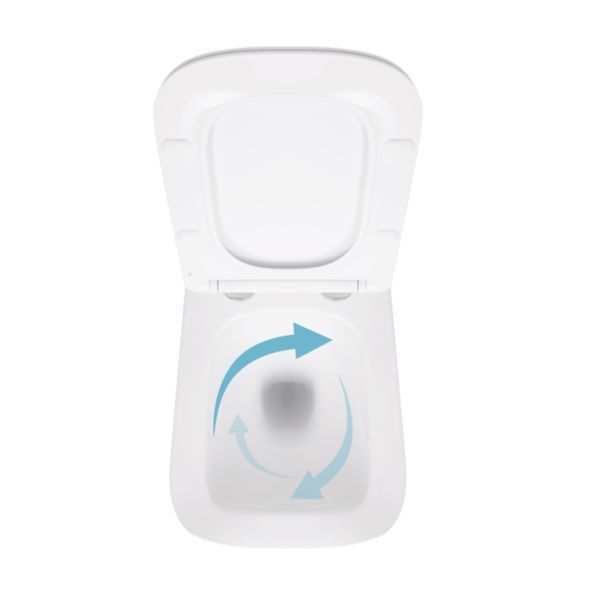 Унітаз підвісний Qtap Crow безобідковий з сідінням Soft-close QT05335171W QT05335171W фото