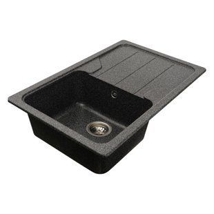 Гранітна мийка для кухні Platinum 7850 VERONA матова Графіт 7850VERONA_Graphite фото
