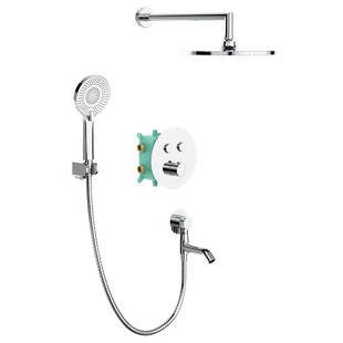 Вбудована душова система з термостатом Koer KB-67012-01 (Колір хром) (KR4728) KR4728 фото