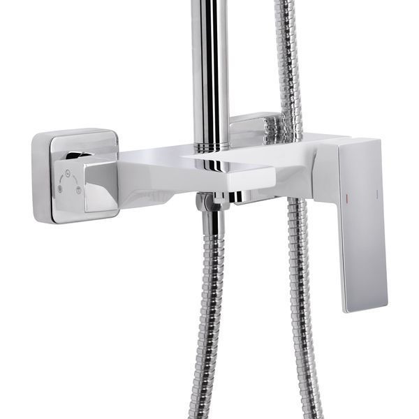 Душова система універсальна Qtap Gemini на три споживачі (з виливом) QTGEM111CRW45687 Chrome/White SD00051811 фото