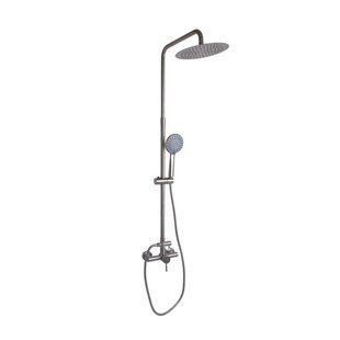 Душова система для душу Lidz Aria 1020 на два споживачі (k35) LDARI1020NKS46114 Nickel SD00052238 фото