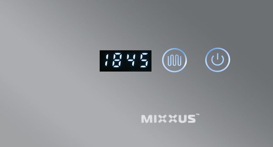 Дзеркало Mixxus HARD MR06-60x80 з Led Touch, Anti-fog, димером, регулятором яскравості, годинником (MI6929) MI6929 фото