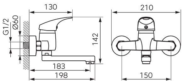 Змішувач для умивальника Ferro One BFO3 BFO3 фото
