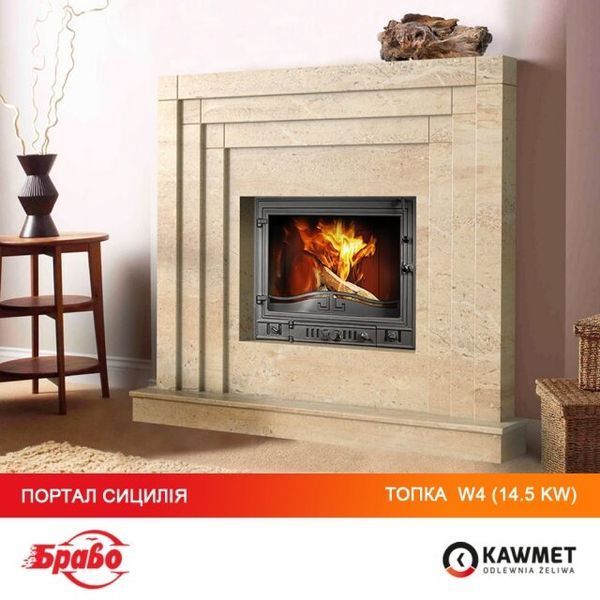 Камінна топка KAWMET W4 (14.5 kW) KAW-MET W4 фото
