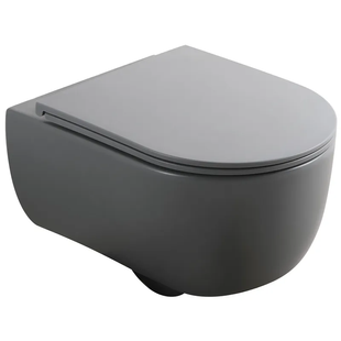 Унітаз підвісний Mixxus Premium TOPPER-0303-R GRAY 495x370x350mm система змиву RIMLESS (MP6657) MP6657 фото