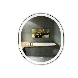 Дзеркало Qtap Gemini 800х700 з LED-підсвічуванням Touch, з антизапотіванням, з димером, рег. темп. кольору (3000-6500K) QT2578R8071W QT2578R8071W фото