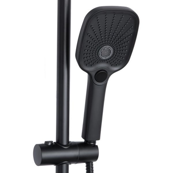 Душова система універсальна Qtap Gemini на три споживачі (з виливом) QTGEM111BLM45686 Black Matt SD00051810 фото