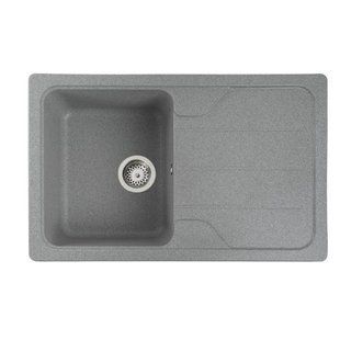 Гранітна мийка для кухні Platinum 7850 VERONA матова Сіра 7850VERONA_Gray фото