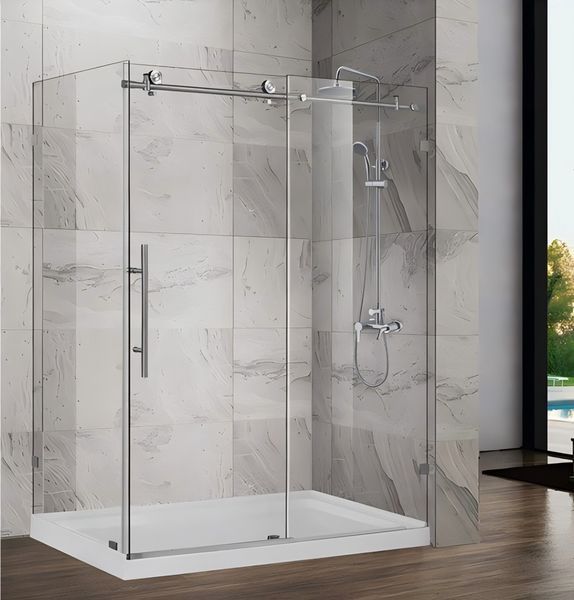Душова кабіна без піддону Koer SR SC07-120x90x200-TR-01 прозоре скло Easy Clean 8мм, хром (KR5370) KR5370 фото