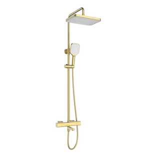 Душова колона Mixxus Premium VIRGO 009-J BRUSHED GOLD з термостатичним змішувачем,3 функції (MI6649) MI6649 фото