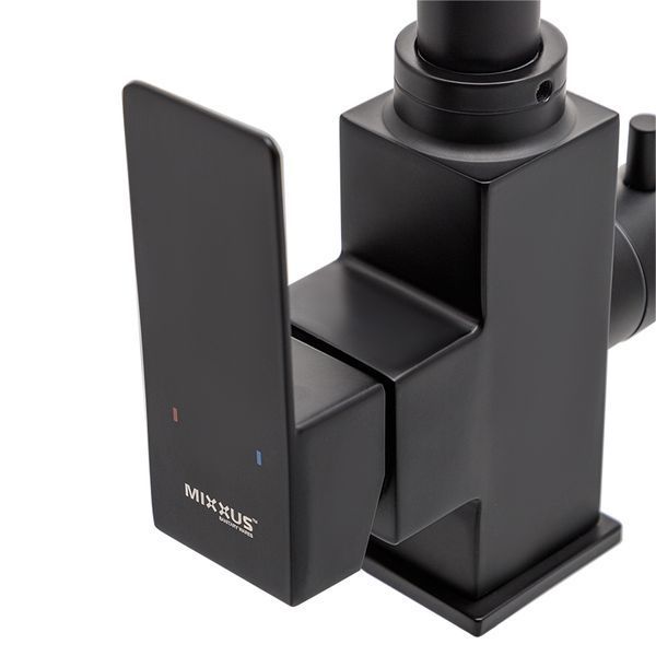 Змішувач для кухні Mixxus KUB-021 Чорний з виходом для питної води (MI5865) MI5865 фото