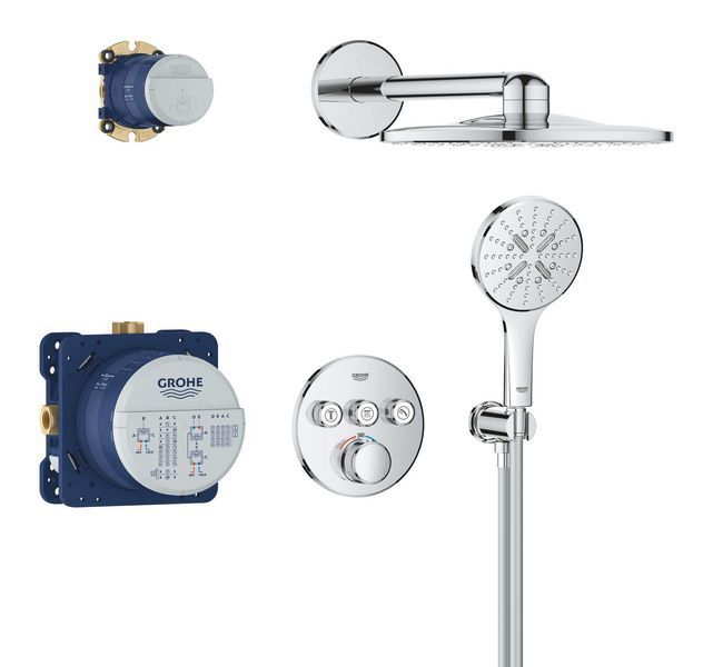 Душова система прихованого монтажу з термостатом Grohe Grohtherm SmartControl (34863000) 34863000 фото