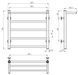 Рушникосушарка електрична Терма П5 500х500 Deffi нержавіюча сталь (Чорний, JD03, Ліве підключення) C.TE.50.50.5.E.B.L.1 фото 3
