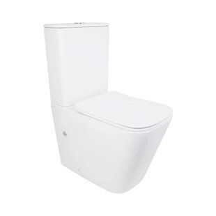 Унітаз підлоговий Qtap Tern Ultra Quiet безобідковий з сидінням Soft-Close QT17226003AW White QT17226003AW фото