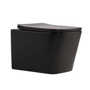 Унітаз підвісний Qtap Tern New Ultra Quiet безобідковий з сидінням Soft-close MATT BLACK QT17332303ASMB QT17332303ASMB фото