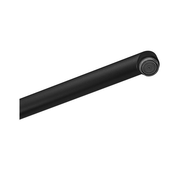 Змішувач для ванни Plamix CEZAR-006 EURO SET Matte black, зі шлангом, лійкою та кронштейном (PM0690) PM0690 фото