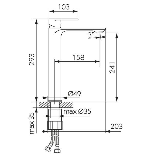 Змішувач для умивальника Ferro Talassa BAL2L BAL2L фото