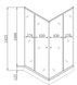 Душова кабіна з низьким піддоном Mixxus CUBIC SCT01-90x90x195-FB CHROME матове скло 4мм (MI6903) MI6903 фото 5