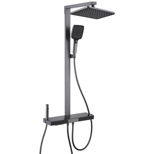 Душова колона з термостатичним змішувачем Mixxus Premium Next-009-J Graphite, 4 режими (MI6544) MI6544 фото