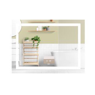 Дзеркало Lidz Kubis (KU1) 900х700 з LED-підсвічуванням Touch, з антизапотіванням, з димером, рег. яскравості LD78LF904907048451 LD78LF904907048451 фото