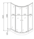 Душова кабіна з низьким піддоном Mixxus PLAIN SCT02-90x90x195-GR SATIN сіре тоноване скло 4мм (MI6898) MI6898 фото 6