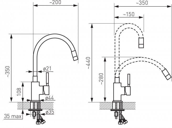 Набір змішувачів Ferro BFO1+BFO2+N340+BZA4C BFO1+BFO2+N340+BZA4C фото