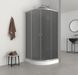 Душова кабіна з низьким піддоном Mixxus PLAIN SCT02-90x90x195-GR SATIN сіре тоноване скло 4мм (MI6898) MI6898 фото 5