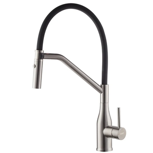 Змішувач для кухні Koer KI-70026-02 з чорним силіконовим виливом (KR5209) KR5209 фото