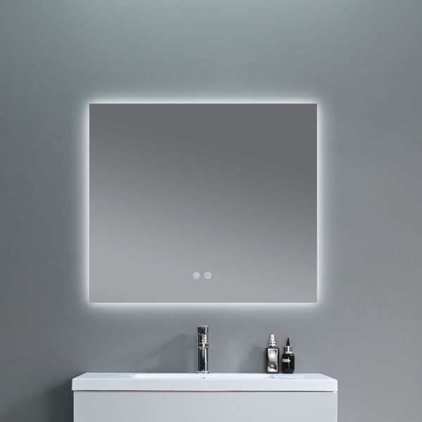 Дзеркало Qtap Taurus (TA1) 1000&times;800 мм з LED-підсвічуванням Touch, з антизапотіванням, з димером, рег. темп. кольору (3000-6500K) QTTAU100080048956 QTTAU100080048956 фото